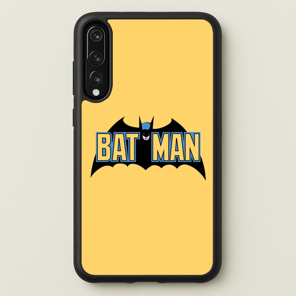 Yellow Bat Superhero Logo - Batman Phone Case for Huawei P20 Pro