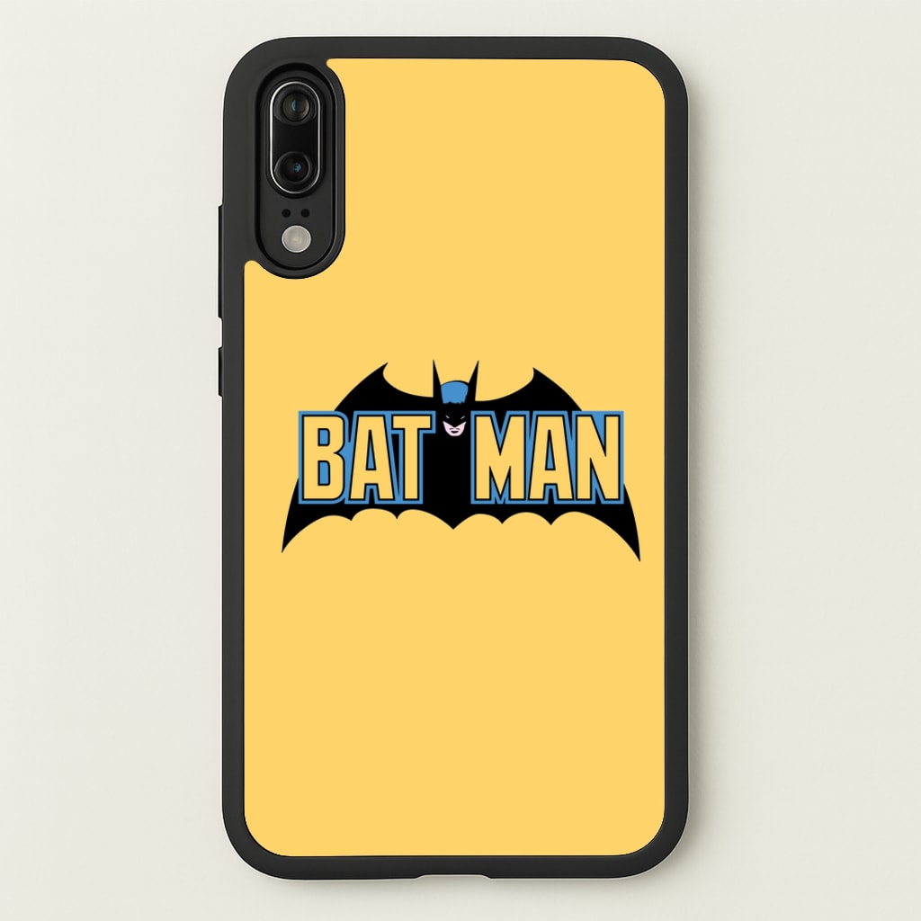 Yellow Bat Superhero Logo - Batman Phone Case for Huawei P20