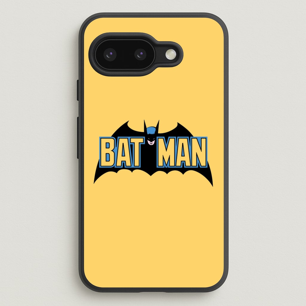 Yellow Bat Superhero Logo - Batman Phone Case for Google Pixel 9a