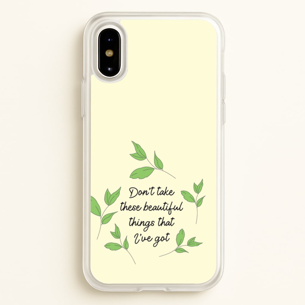 Don't Take These Beautiful Things That I've Got - Benson Boone Phone Case for iPhone X / XS