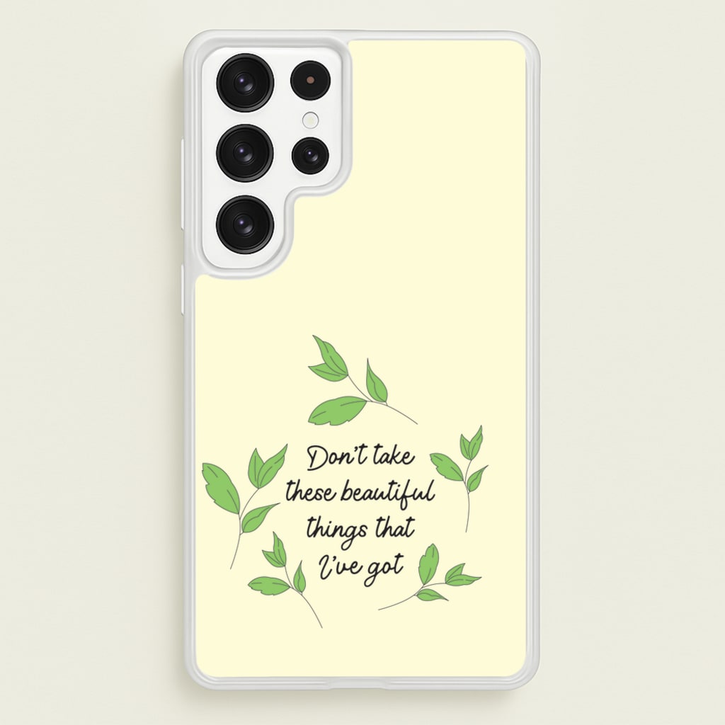 Don't Take These Beautiful Things That I've Got - Benson Boone Phone Case for Galaxy S22 Ultra