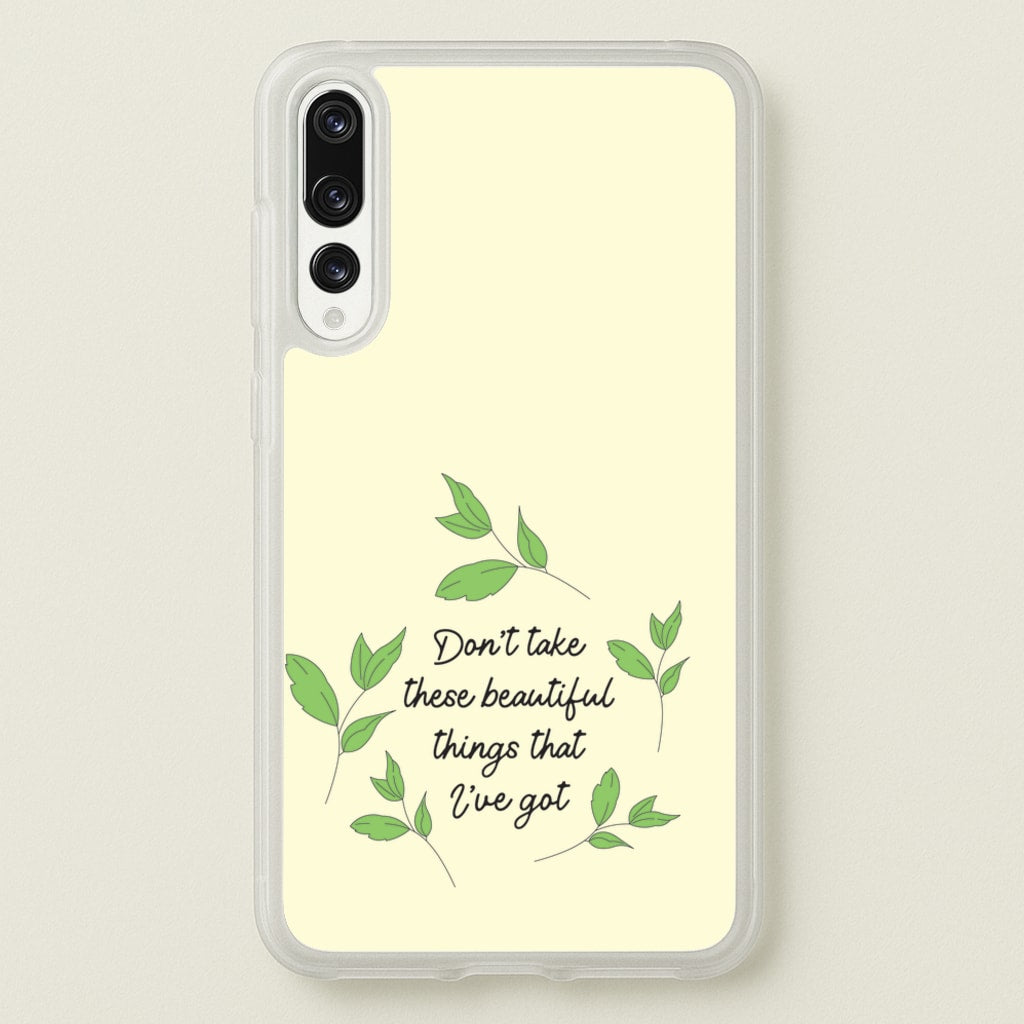 Don't Take These Beautiful Things That I've Got - Benson Boone Phone Case for Huawei P20 Pro