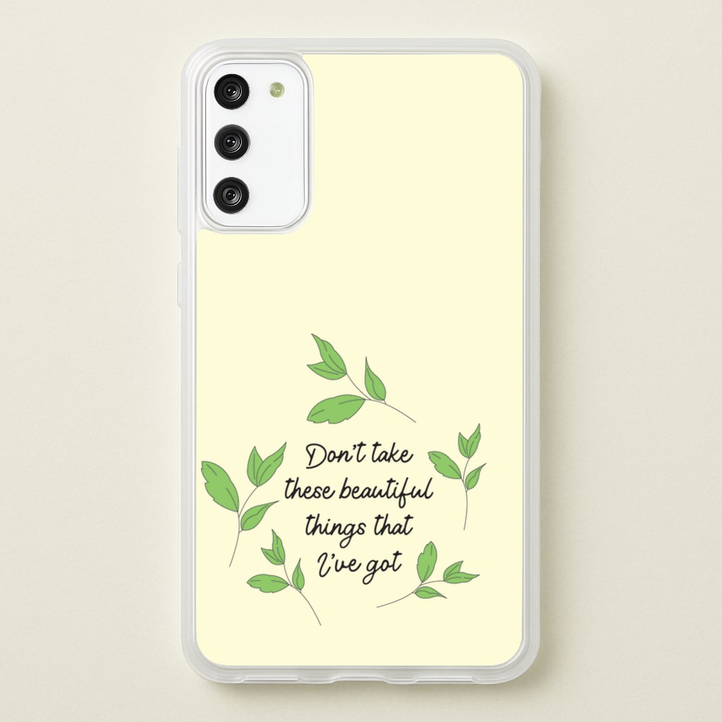 Don't Take These Beautiful Things That I've Got - Benson Boone Phone Case for Galaxy S20FE