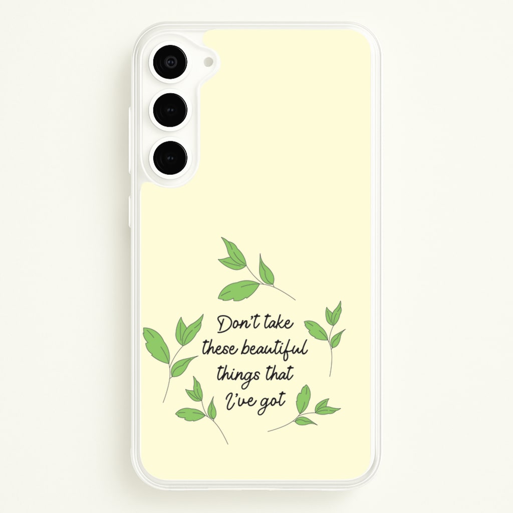 Don't Take These Beautiful Things That I've Got - Benson Boone Phone Case for Galaxy S23