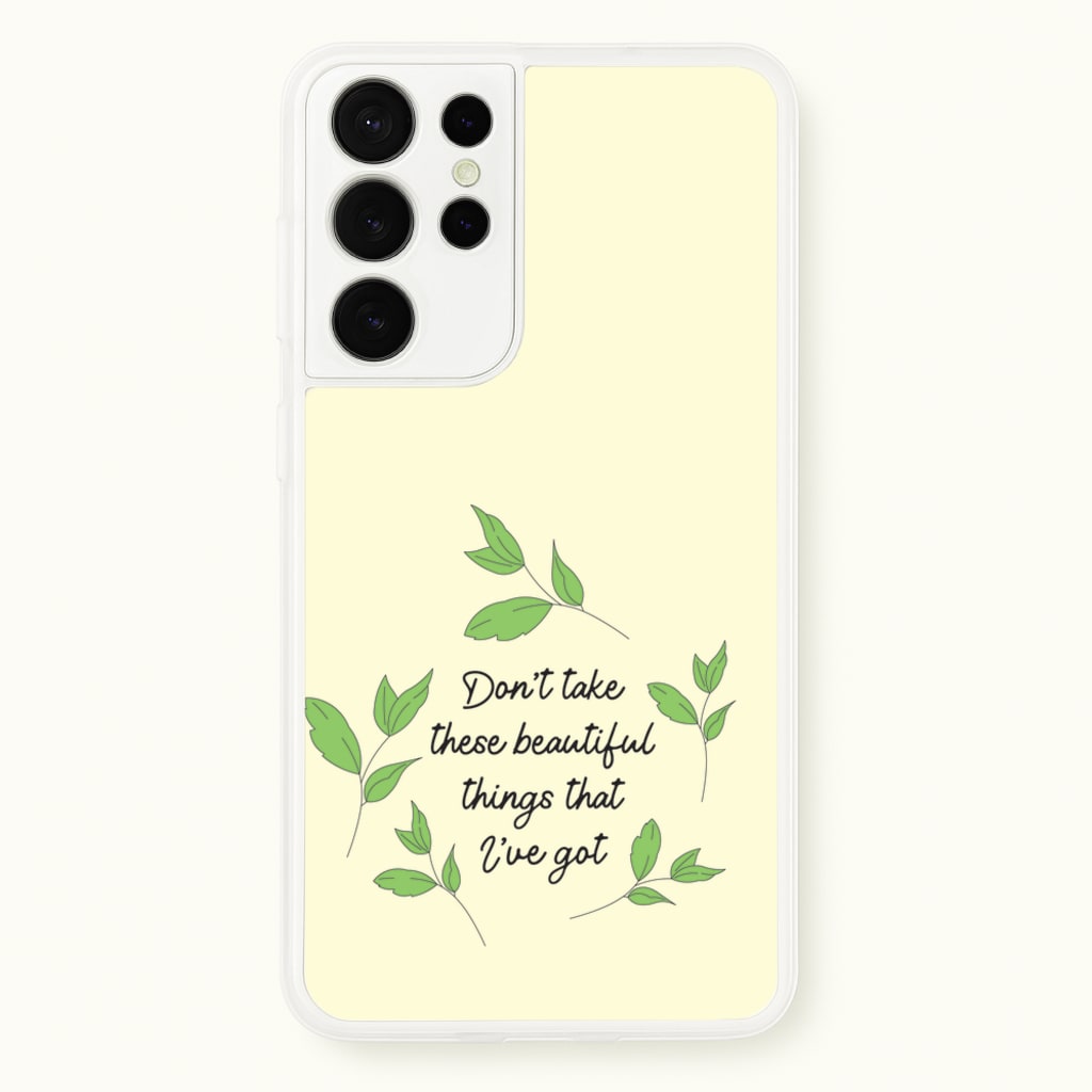 Don't Take These Beautiful Things That I've Got - Benson Boone Phone Case for Galaxy S21 Ultra