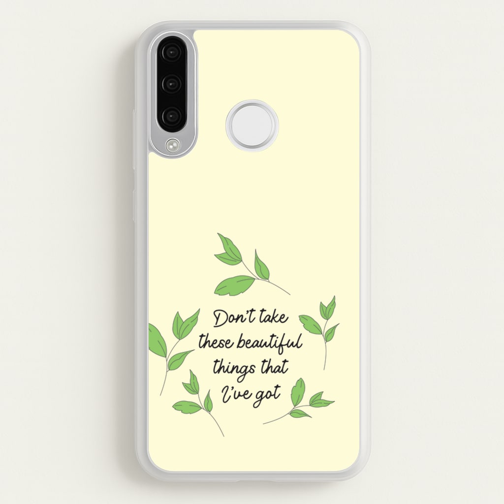 Don't Take These Beautiful Things That I've Got - Benson Boone Phone Case for Huawei P30 Lite