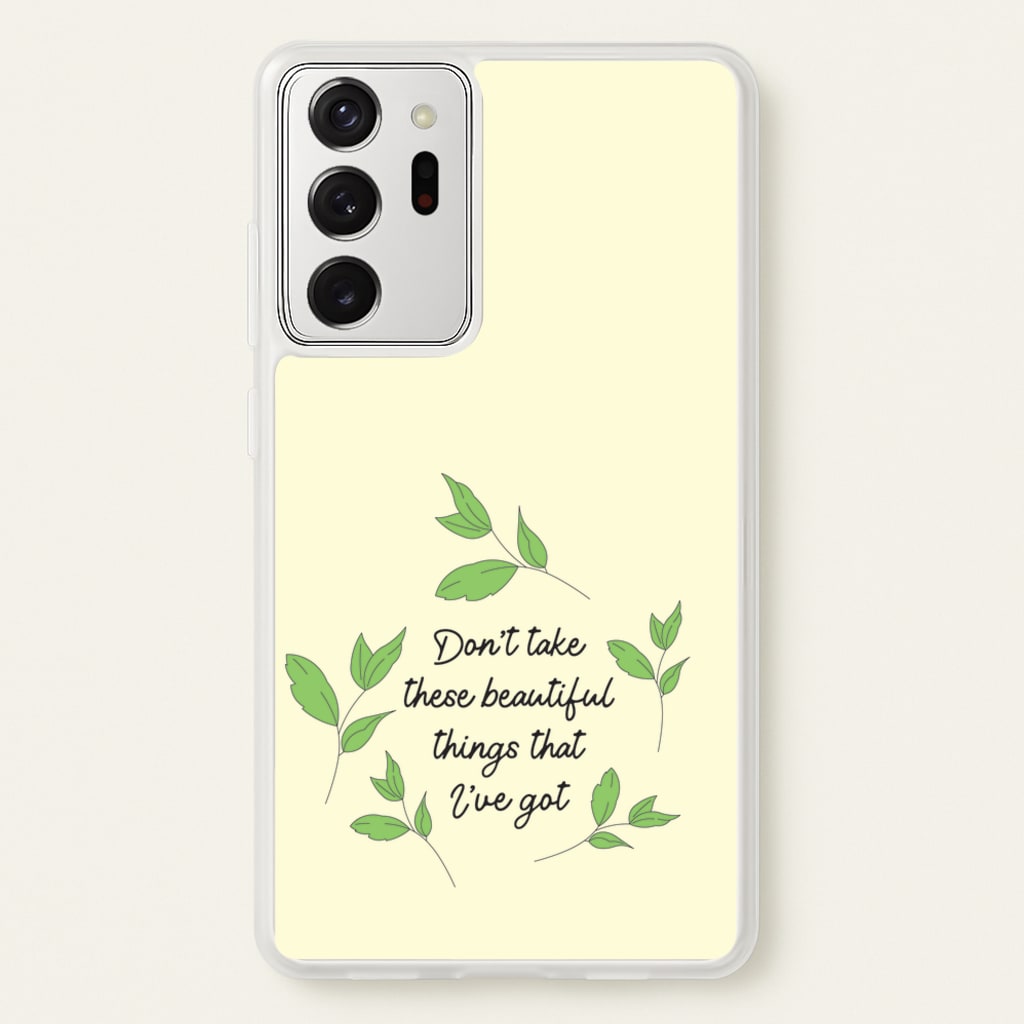 Don't Take These Beautiful Things That I've Got - Benson Boone Phone Case for Galaxy Note 20 Ultra