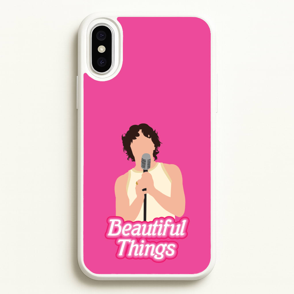 Neon Pink Beautiful Things - Benson Boone Phone Case for iPhone XS Max