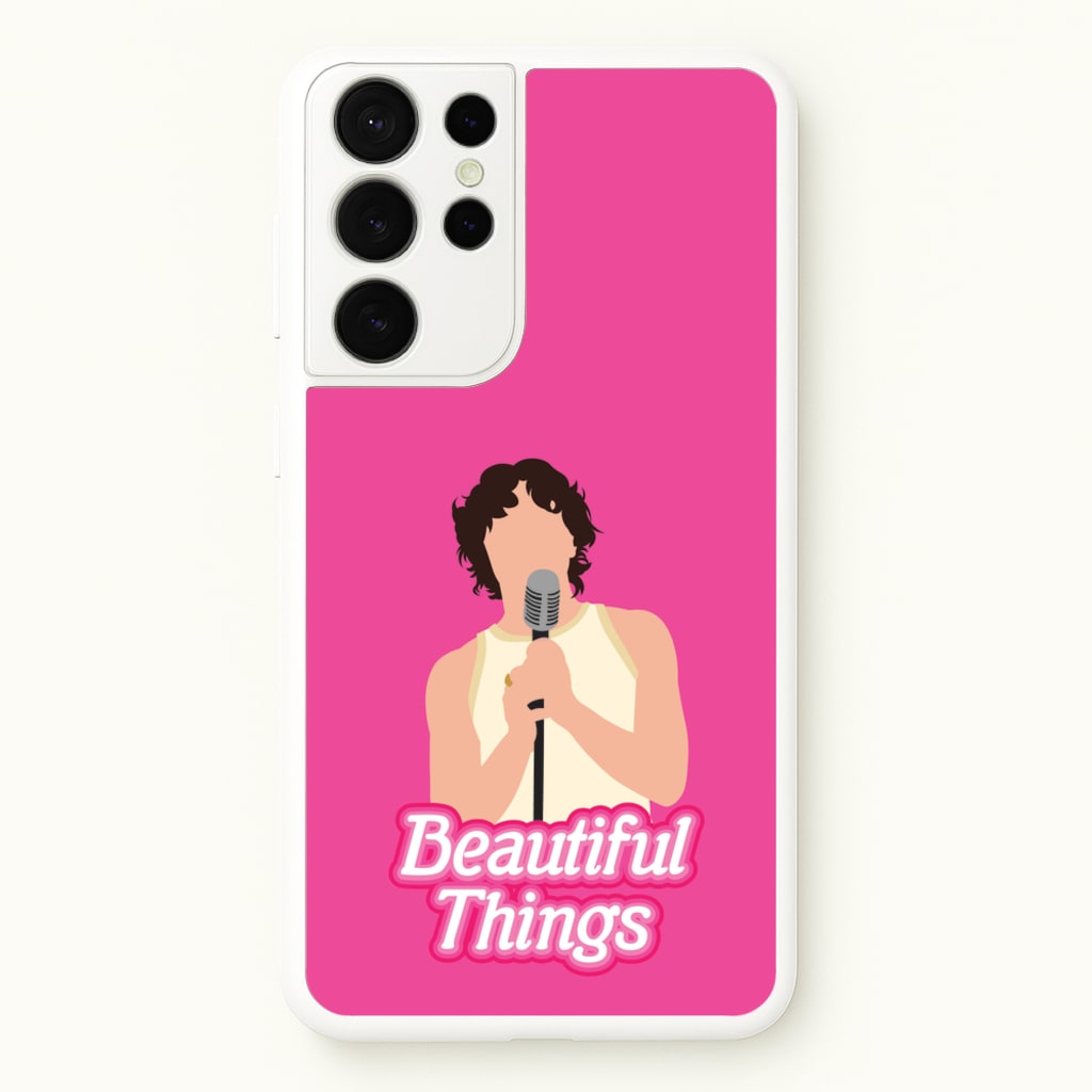 Neon Pink Beautiful Things - Benson Boone Phone Case for Galaxy S21 Ultra