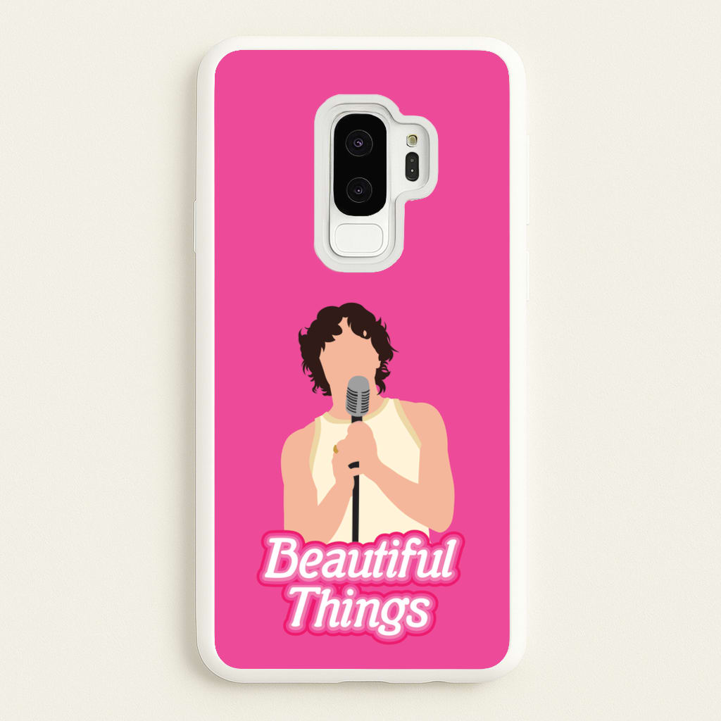Neon Pink Beautiful Things - Benson Boone Phone Case for Galaxy S9 Plus