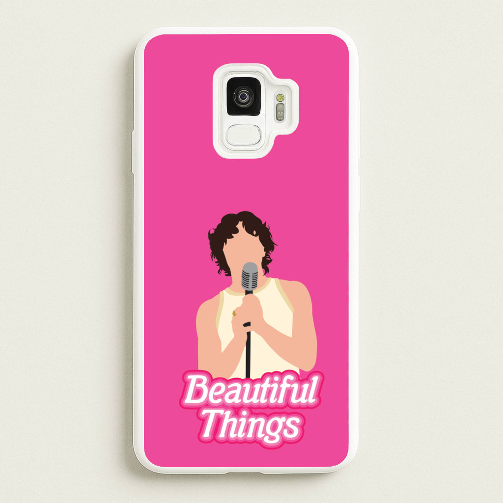 Neon Pink Beautiful Things - Benson Boone Phone Case for Galaxy S9