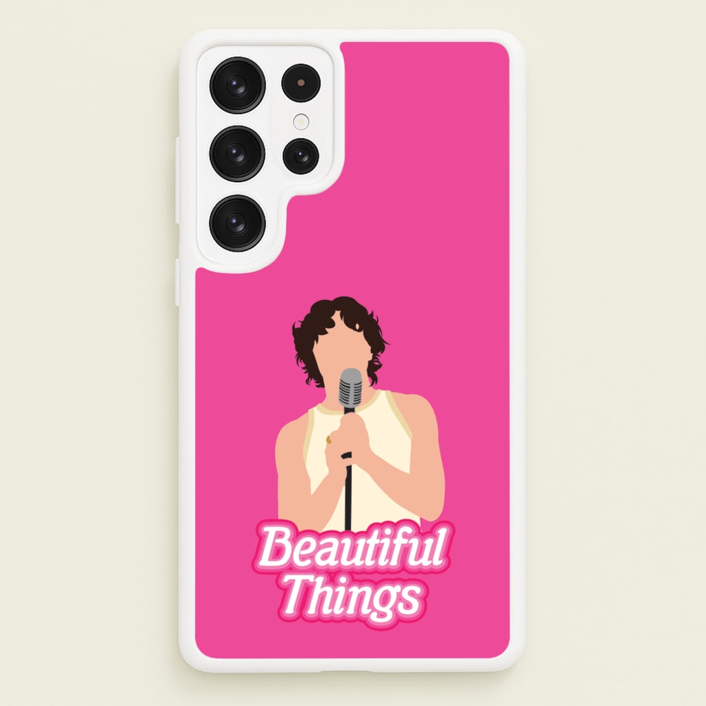 Neon Pink Beautiful Things - Benson Boone Phone Case for Galaxy S22 Ultra