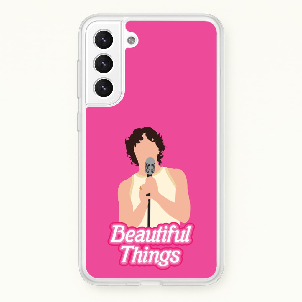 Neon Pink Beautiful Things - Benson Boone Phone Case for Galaxy S22 Plus