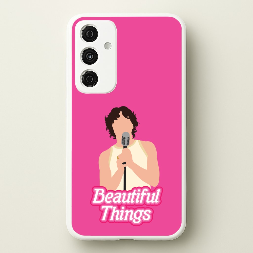 Neon Pink Beautiful Things - Benson Boone Phone Case for Galaxy A55