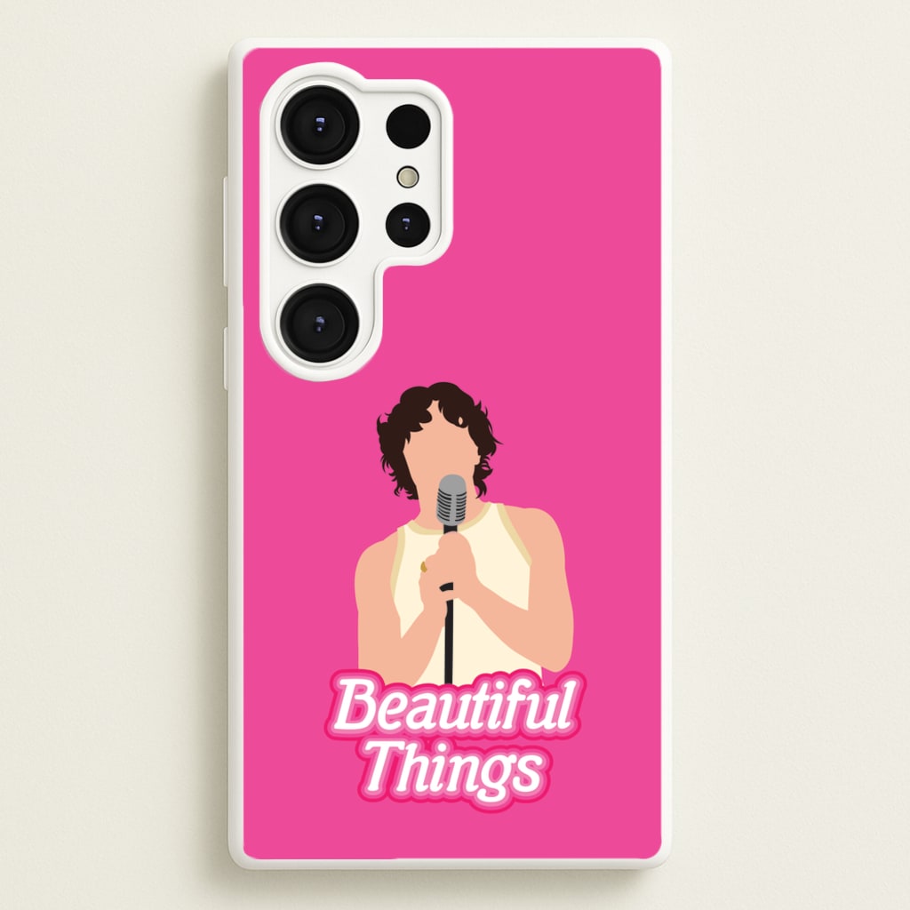 Neon Pink Beautiful Things - Benson Boone Phone Case for Galaxy S25 Ultra