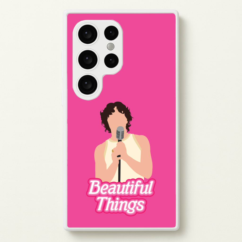 Neon Pink Beautiful Things - Benson Boone Phone Case for Galaxy S24 Ultra