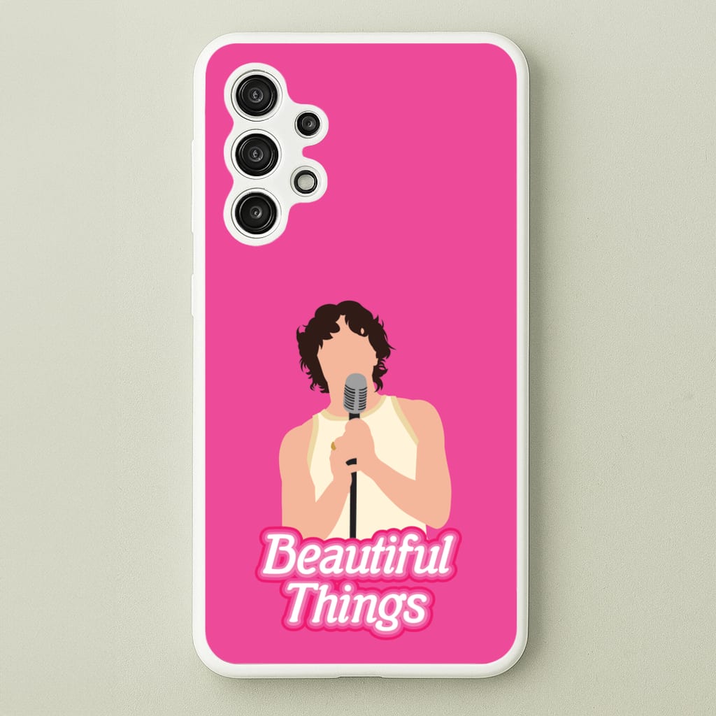 Neon Pink Beautiful Things - Benson Boone Phone Case for Galaxy A13