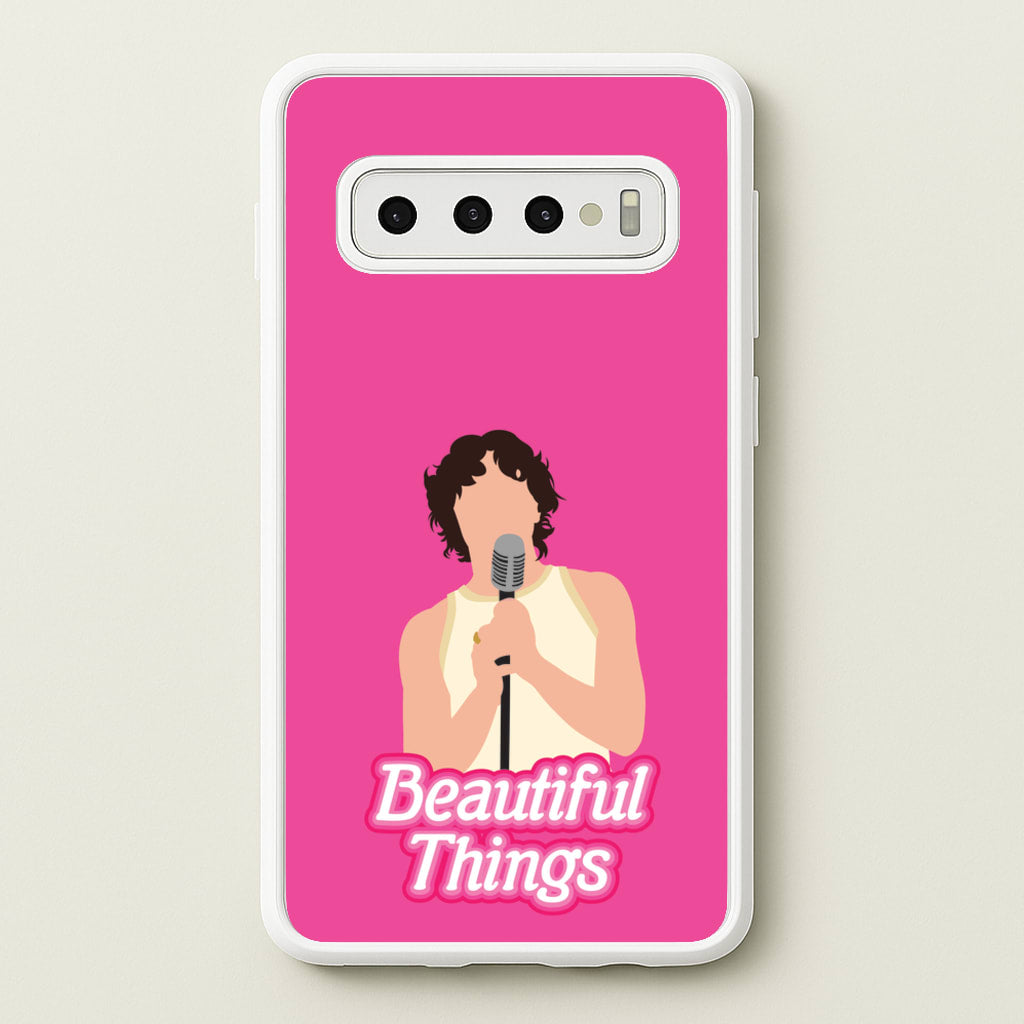 Neon Pink Beautiful Things - Benson Boone Phone Case for Galaxy S10