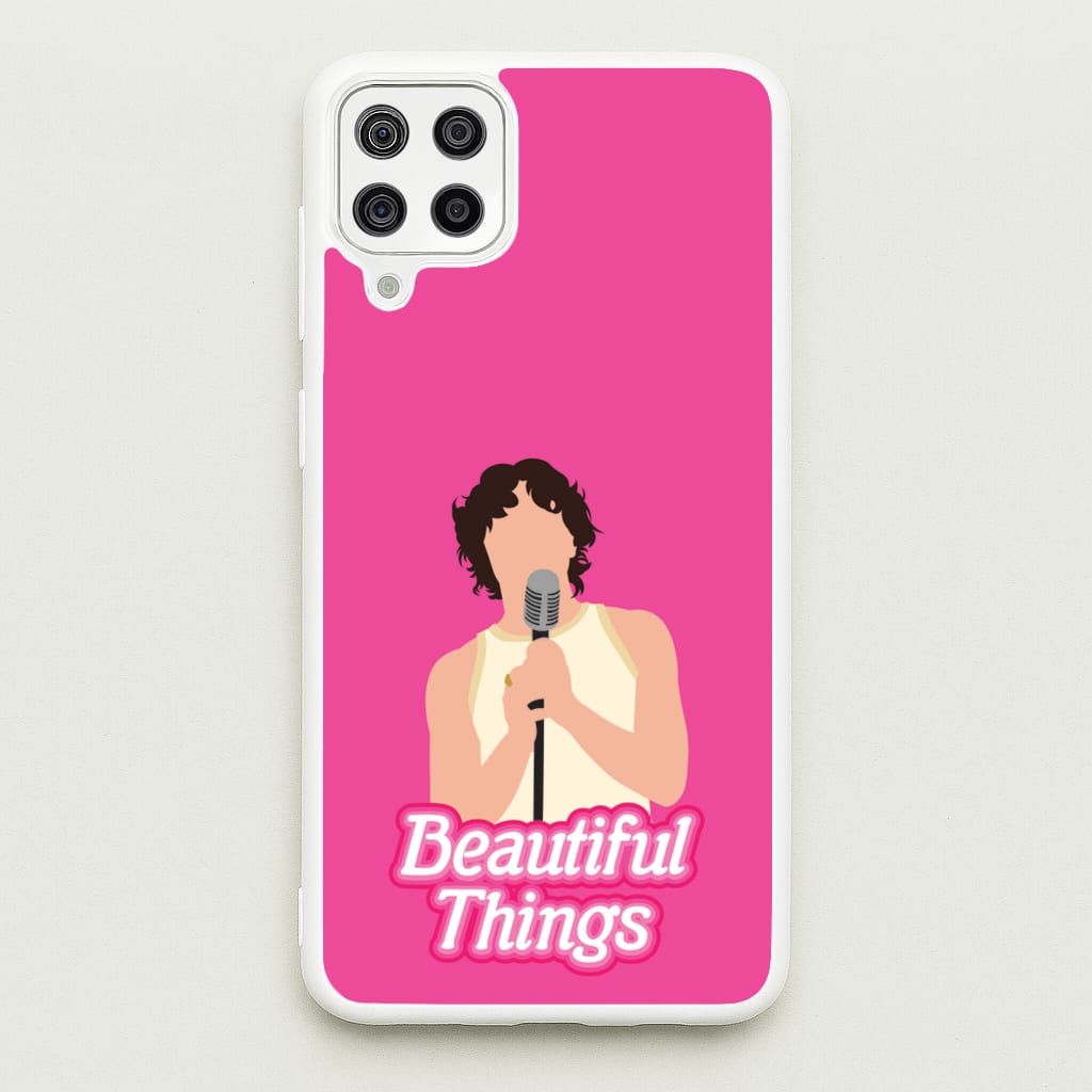 Neon Pink Beautiful Things - Benson Boone Phone Case for Galaxy A12