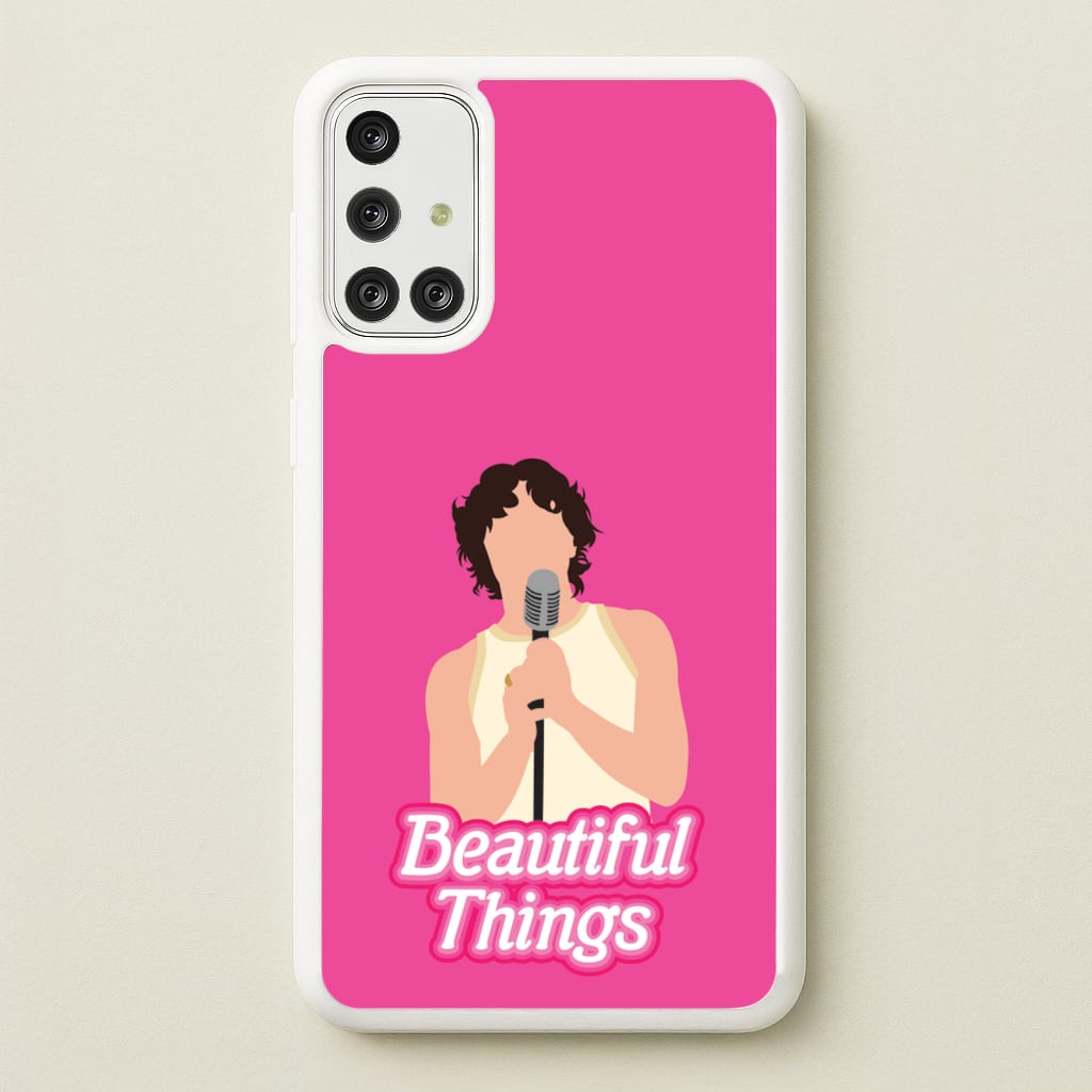 Neon Pink Beautiful Things - Benson Boone Phone Case for Galaxy A71