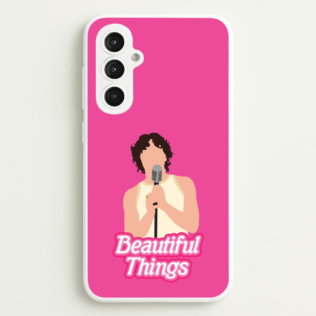 Neon Pink Beautiful Things - Benson Boone Phone Case for Galaxy S23FE