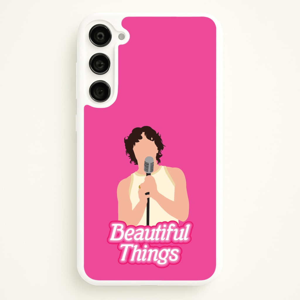 Neon Pink Beautiful Things - Benson Boone Phone Case for Galaxy S23