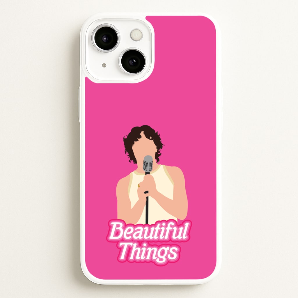 Neon Pink Beautiful Things - Benson Boone Phone Case for iPhone 13