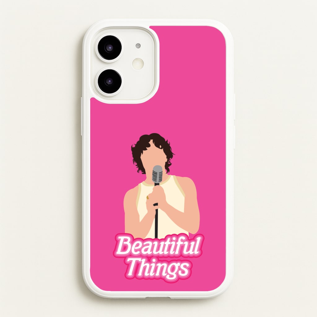 Neon Pink Beautiful Things - Benson Boone Phone Case for iPhone 12 / 12 Pro
