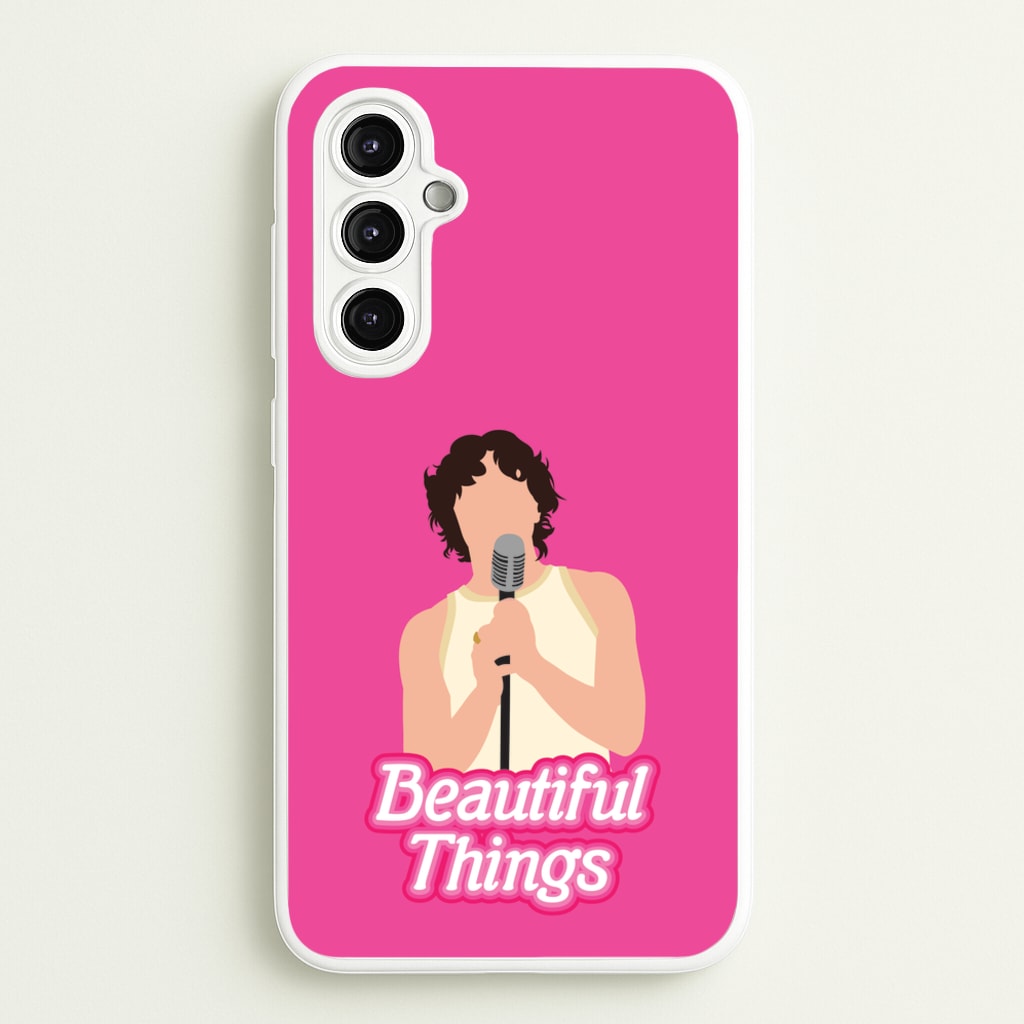 Neon Pink Beautiful Things - Benson Boone Phone Case for Galaxy A14