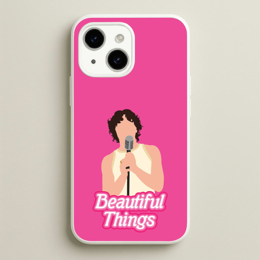 Neon Pink Beautiful Things - Benson Boone Phone Case for iPhone 14