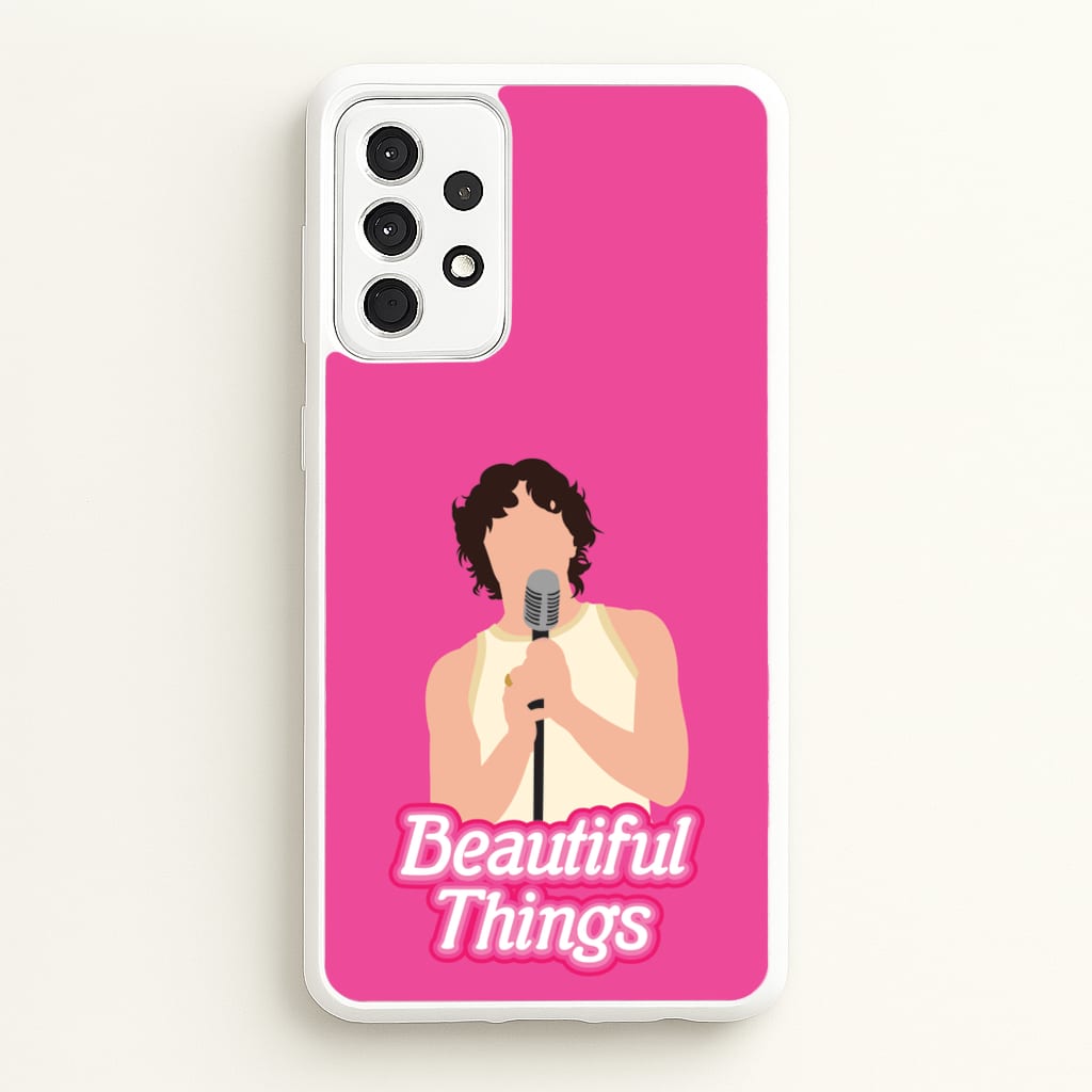 Neon Pink Beautiful Things - Benson Boone Phone Case for Galaxy A52 / A52s