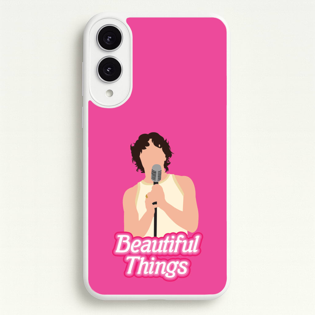 Neon Pink Beautiful Things - Benson Boone Phone Case for Galaxy S25 Edge