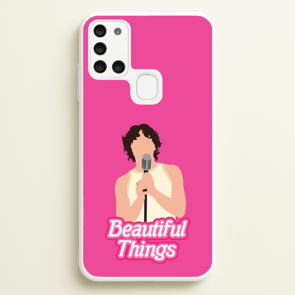 Neon Pink Beautiful Things - Benson Boone Phone Case for Galaxy A21s