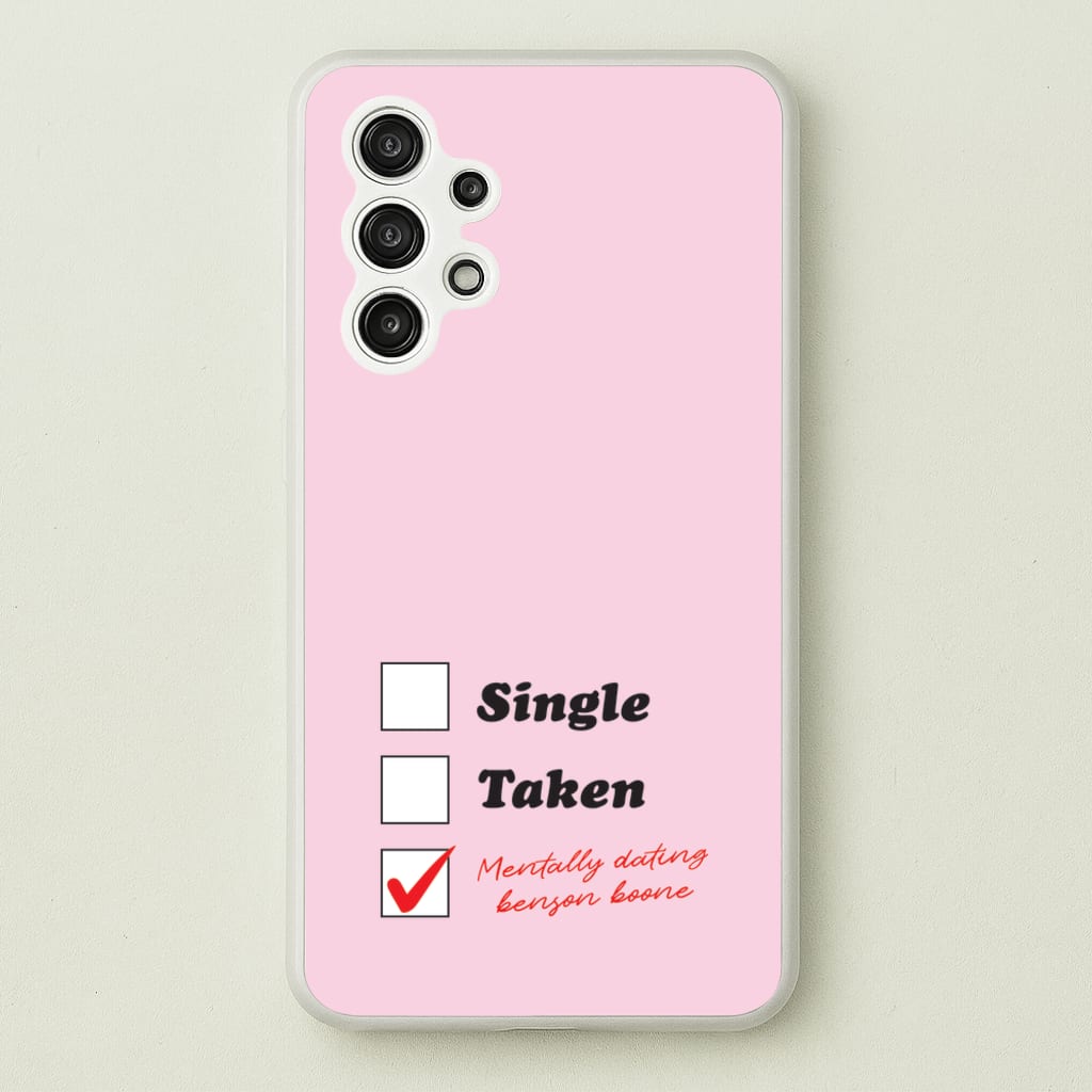 Mentally Dating Benson - Benson Boone Phone Case for Galaxy A13