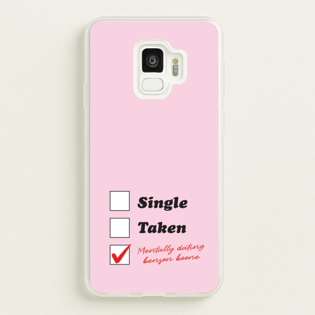 Mentally Dating Benson - Benson Boone Phone Case for Galaxy S9