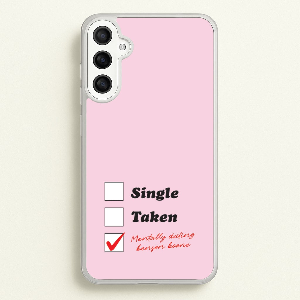 Mentally Dating Benson - Benson Boone Phone Case for Galaxy A36