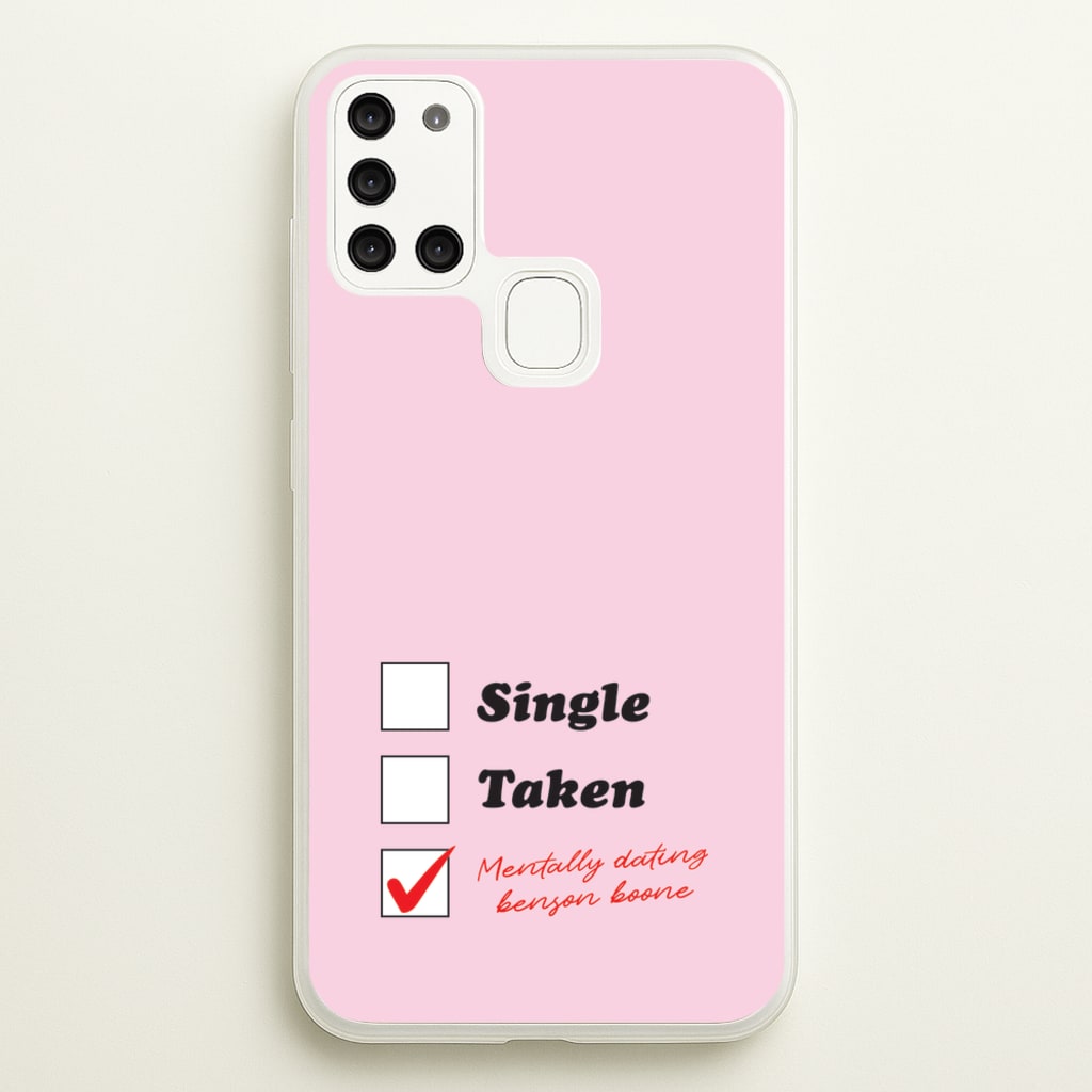 Mentally Dating Benson - Benson Boone Phone Case for Galaxy A21s