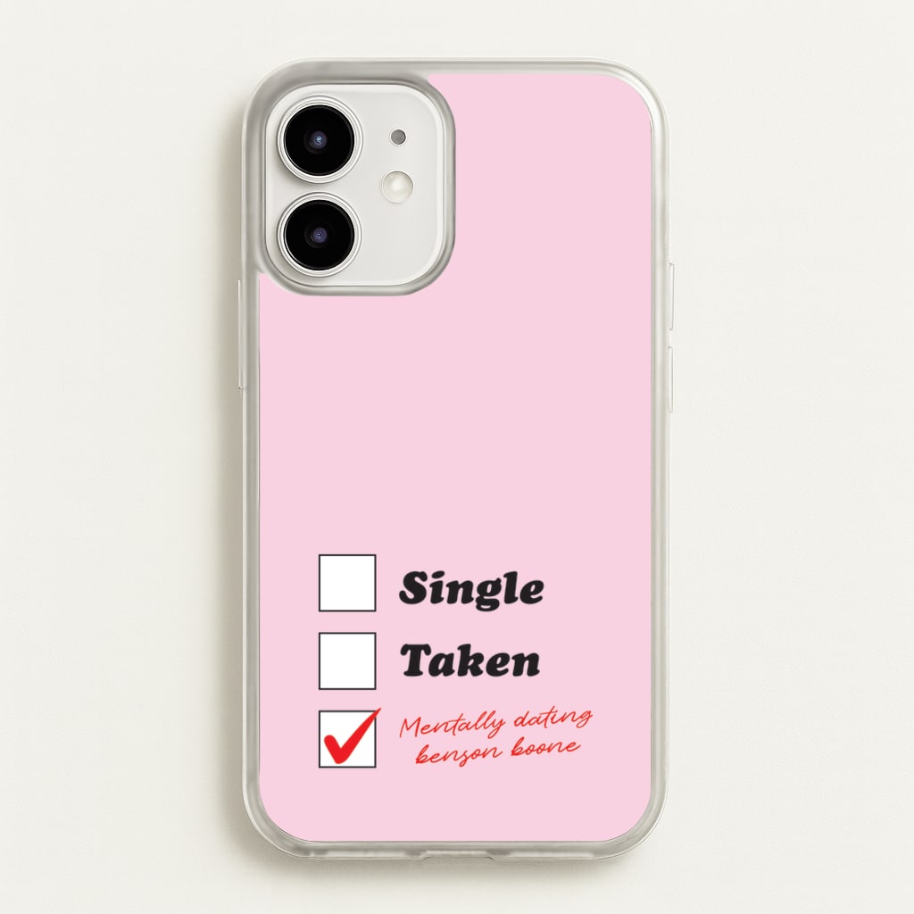 Mentally Dating Benson - Benson Boone Phone Case for iPhone 12 / 12 Pro
