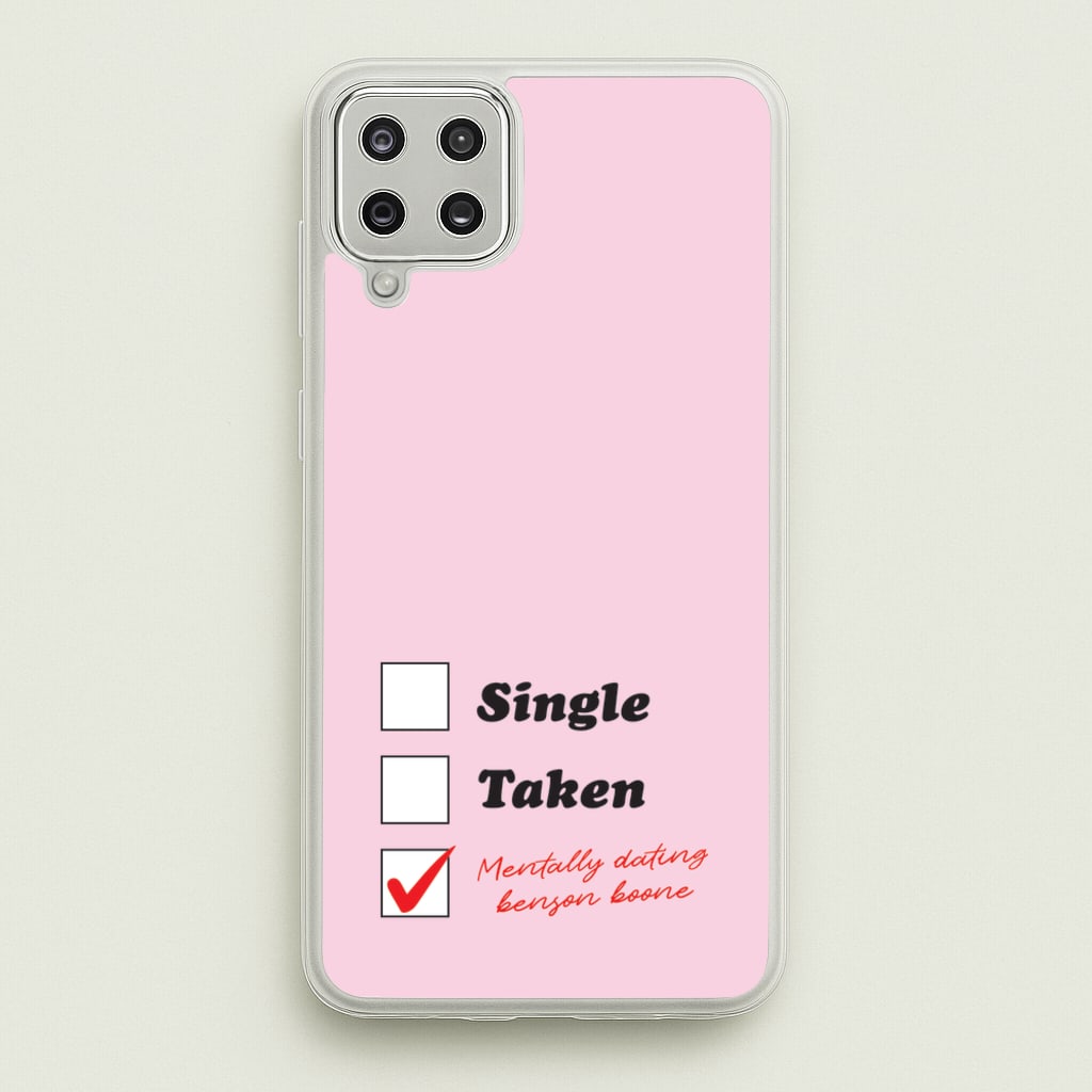 Mentally Dating Benson - Benson Boone Phone Case for Galaxy A12