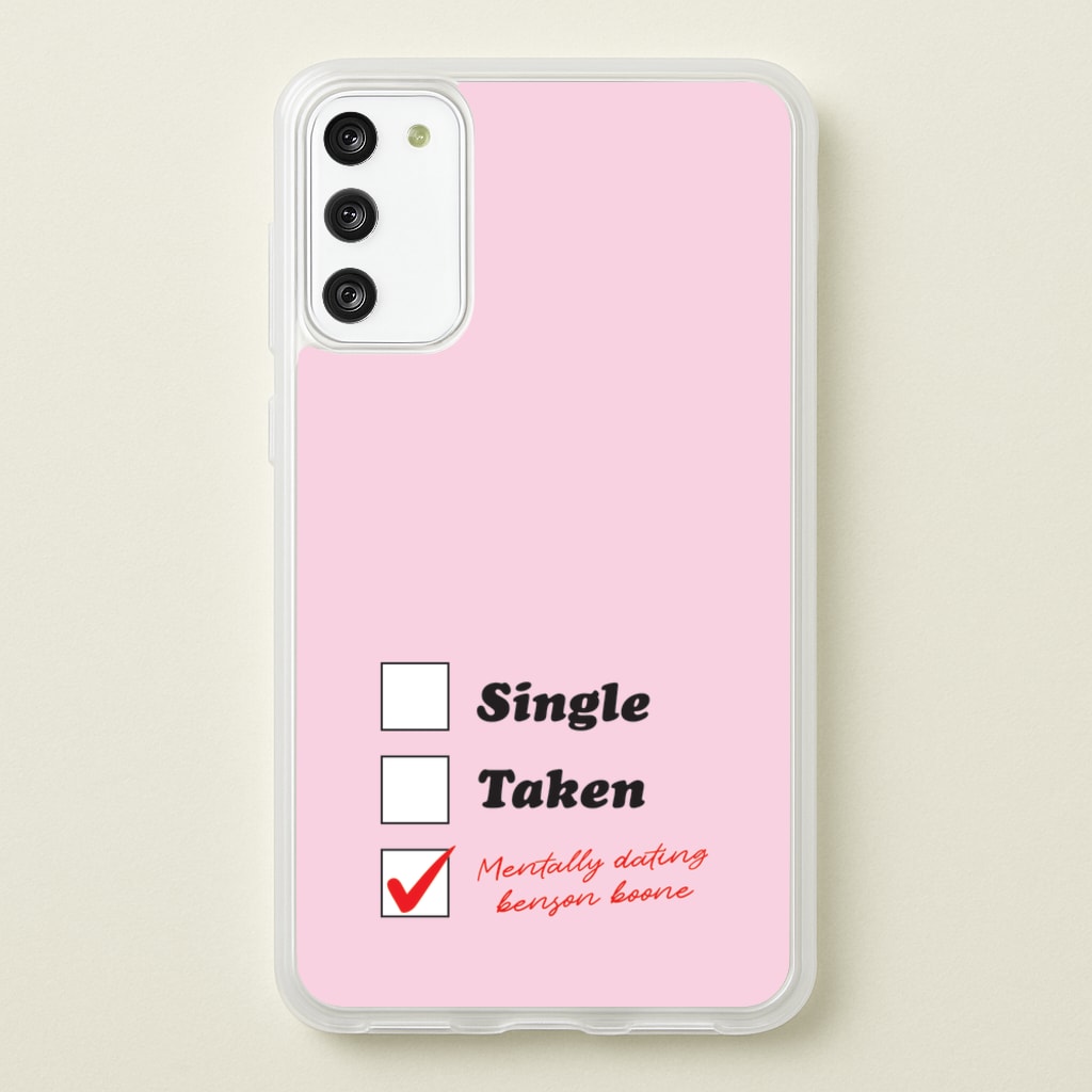 Mentally Dating Benson - Benson Boone Phone Case for Galaxy S20FE