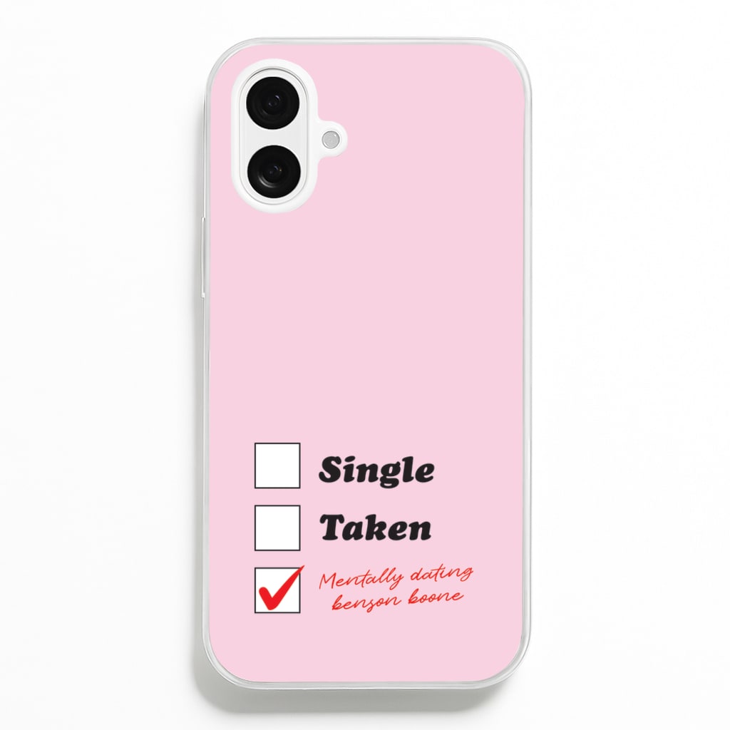 Mentally Dating Benson - Benson Boone Phone Case for iPhone 16 Plus