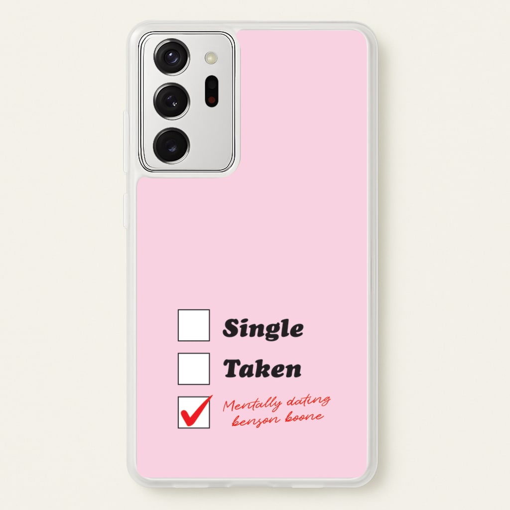Mentally Dating Benson - Benson Boone Phone Case for Galaxy Note 20 Ultra