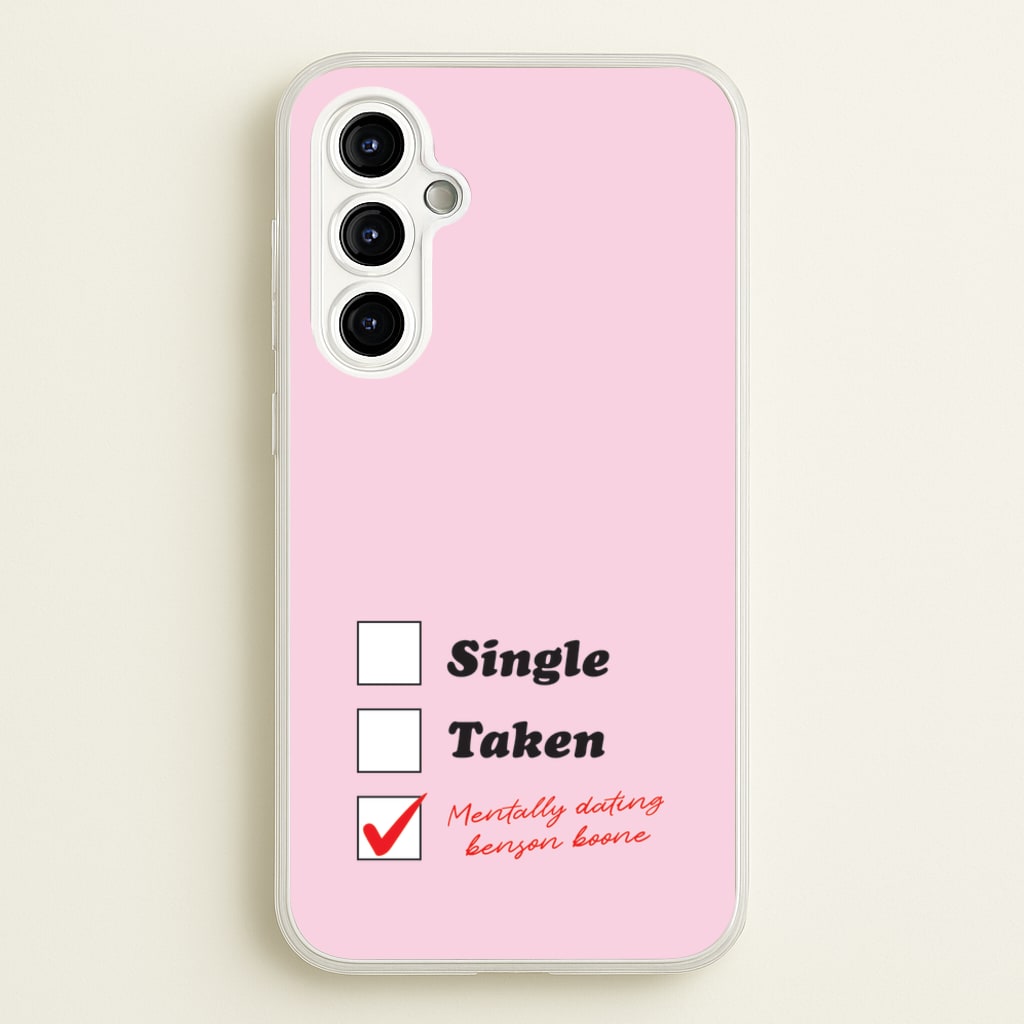 Mentally Dating Benson - Benson Boone Phone Case for Galaxy A54