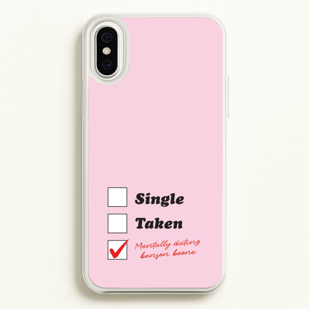 Mentally Dating Benson - Benson Boone Phone Case for iPhone XS Max