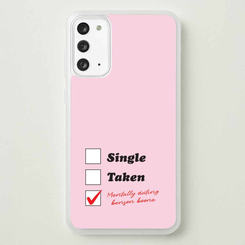 Mentally Dating Benson - Benson Boone Phone Case for Galaxy Note 20