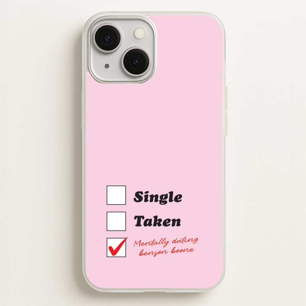 Mentally Dating Benson - Benson Boone Phone Case for iPhone 13