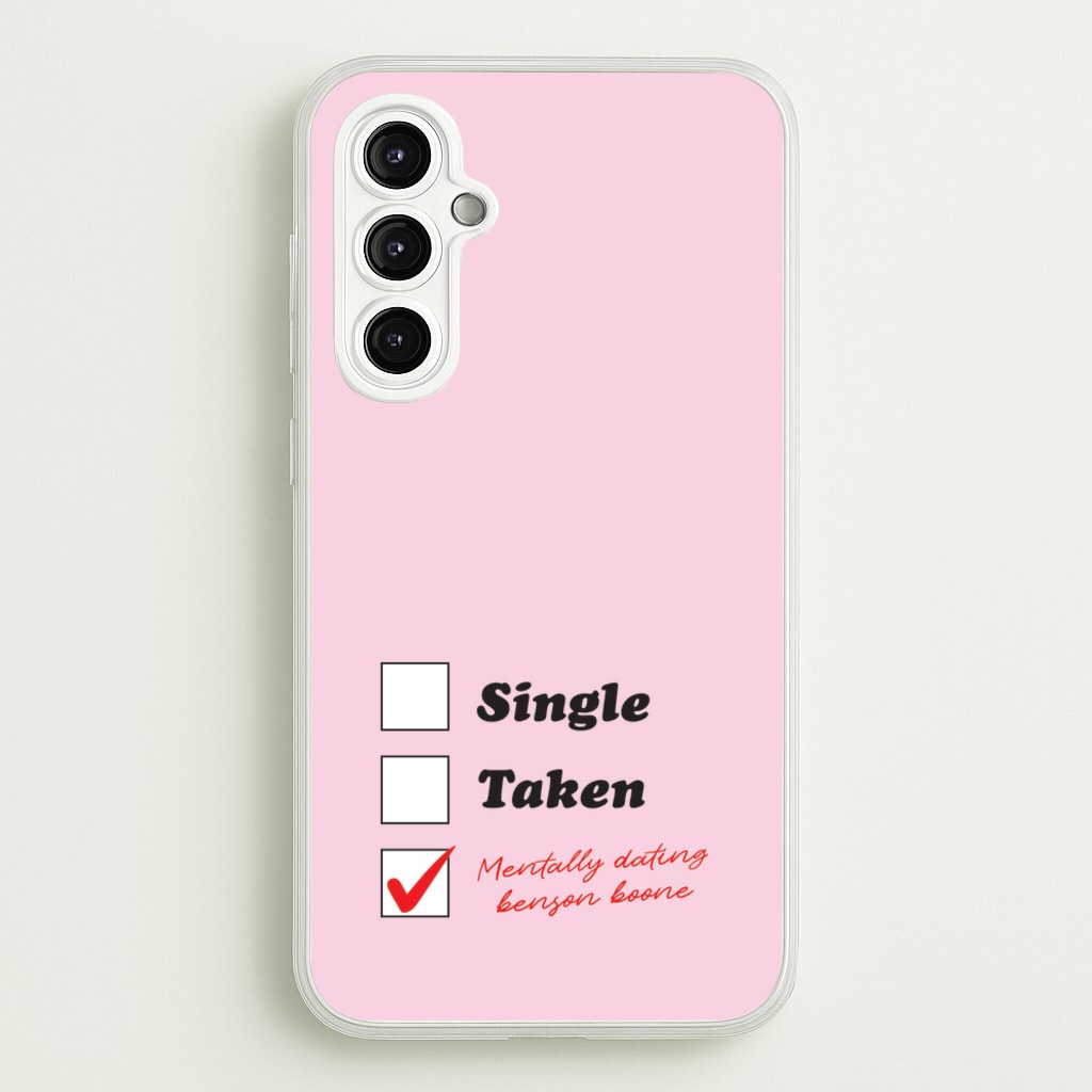 Mentally Dating Benson - Benson Boone Phone Case for Galaxy A14