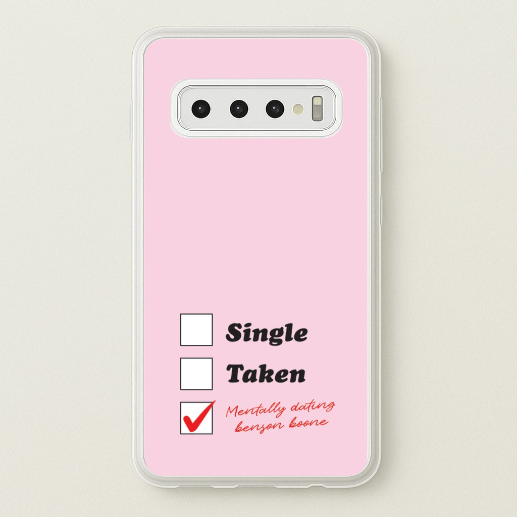 Mentally Dating Benson - Benson Boone Phone Case for Galaxy S10