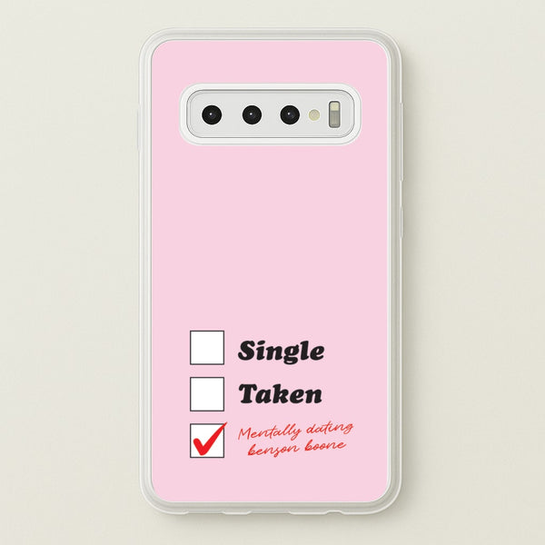 Mentally Dating Benson - Benson Boone Phone Case for Galaxy S10