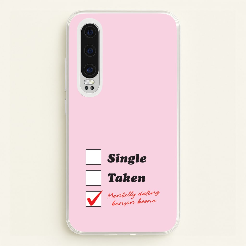 Mentally Dating Benson - Benson Boone Phone Case for Huawei P30